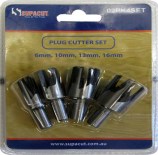 Plug Cutter Set  4 piece 6mm  10mm  13mm  16mm. 4 tooth type.