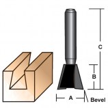 12.7mm Dovetail Bit- 1/4