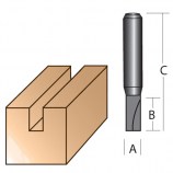 4mm Straight Bit - Single Flute- 1/4